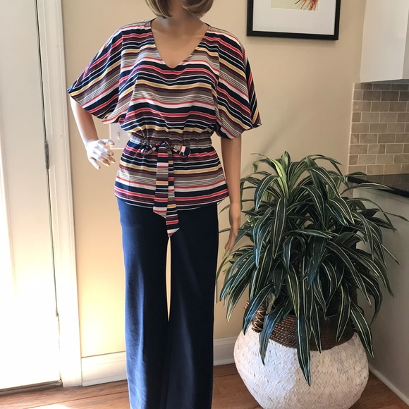 EUC GAP Navy Knit Pants Sz 2 - Picture 2 of 6